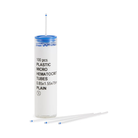 McKesson Capillary Blood Collection Tube, 40 L, 75-millimeter Length-McKesson Capillary Blood Collection Tube Plain 40 L Without Closure Plastic Tube