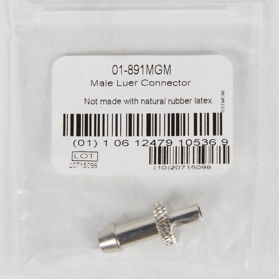 entrust Performance Plus Male Blood Pressure Unit Tube Luer Connector-Blood Pressure Connector McKesson LUMEON