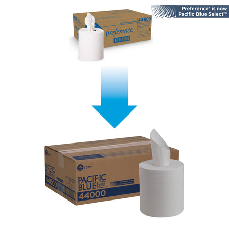 Pacific Blue Select Paper Towel, 8 x 12 Inch-Paper Towel Pacific Blue Select Perforated Center Pull Roll 8-1/4 X 12 Inch