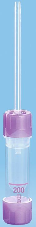 Microvette 200 Capillary Blood Collection Tube, 200 L, 10.8 x 46.6 mm-Microvette 200 Capillary Blood Collection Tube K3 EDTA Additive 200 L Screw Cap Polypropylene Tube