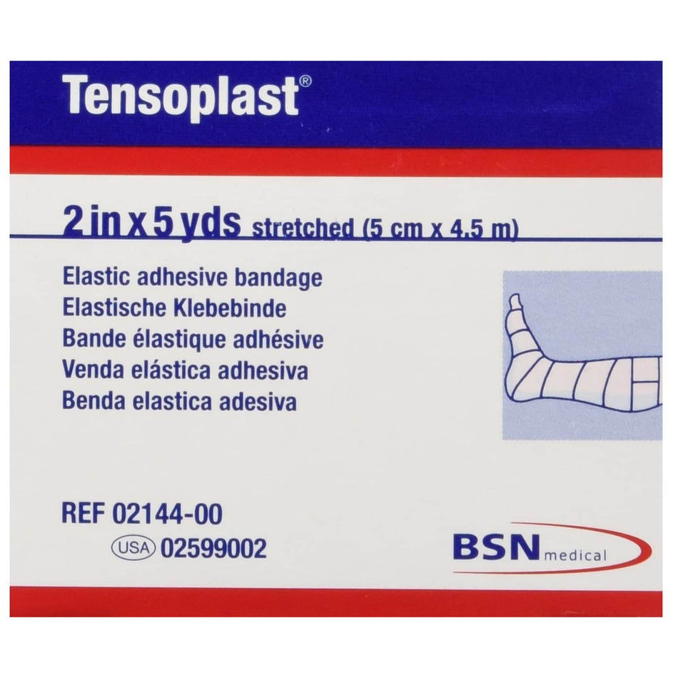 Tensoplast� No Closure Elastic Adhesive Bandage, 2 Inch x 5 Yard-Elastic Adhesive Bandage Tensoplast� 2 Inch X 5 Yard No Closure Tan NonSterile Medium Compression