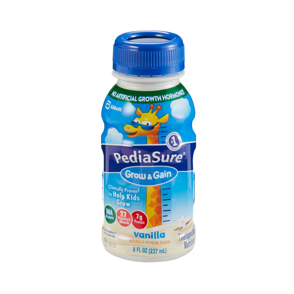 PediaSure� Grow & Gain Therapeutic Nutrition, Vanilla, 8-ounce bottle-Pediatric Oral Supplement PediaSure� Grow & Gain Shake Vanilla Flavor 8 oz. Bottle Liquid Calories