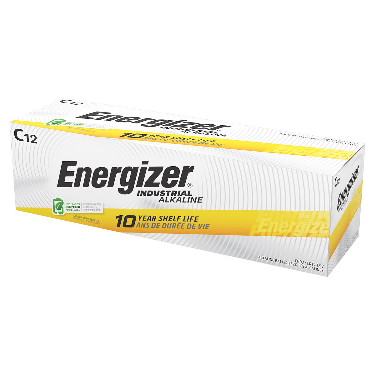 Energizer Industrial Alkaline Battery, C-Alkaline Battery Energizer C Cell 1.5V Disposable