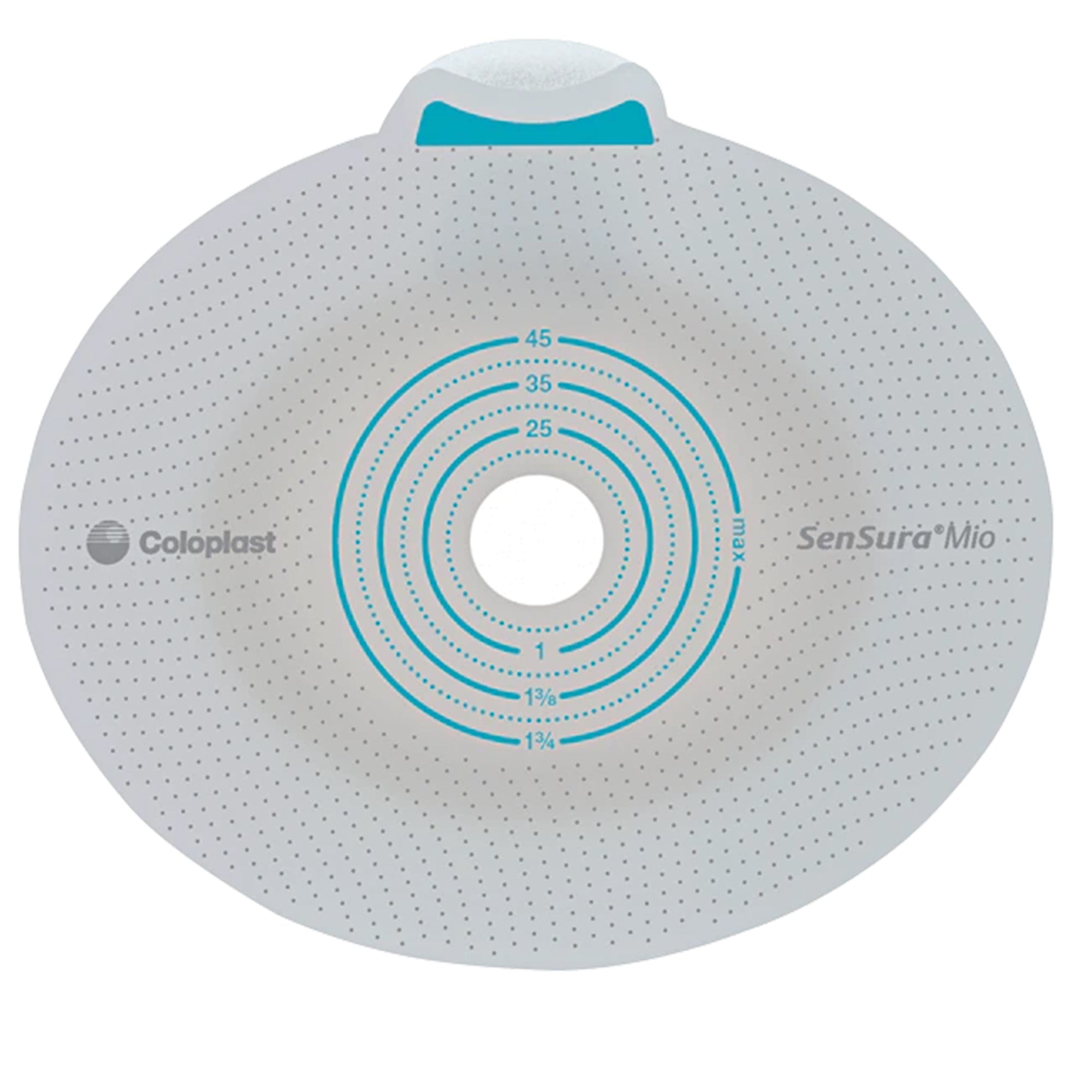 SenSura Mio Flex Ostomy Barrier With 3/8-2 11/16 Inch Stoma Opening-"Ostomy Barrier SenSura Mio Flex Trim to Fit, Extended Wear Elastic Adhesive 70 mm Flange Yellow Code System 3/8 to 2-11/16 Inch Opening"