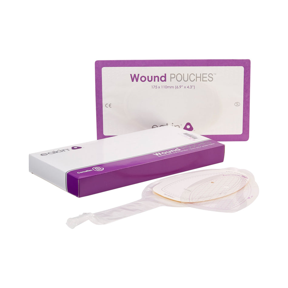Eakin Fistula and Wound Drainage Pouch, 4-3/10 x 6-9/10 Inch-Fistula / Wound Drainage Pouch Eakin