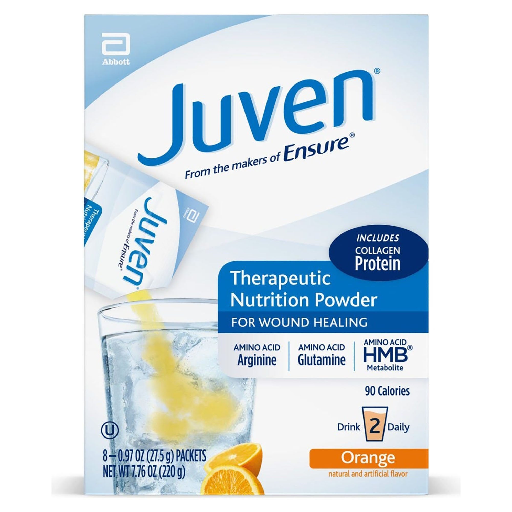 Juven Orange Arginine/Glutamine Therapeutic Nutrition Powder, 0.97-ounce Packet Powder-Oral Supplement Juven Orange Flavor Powder 0.97 oz. Individual Packet