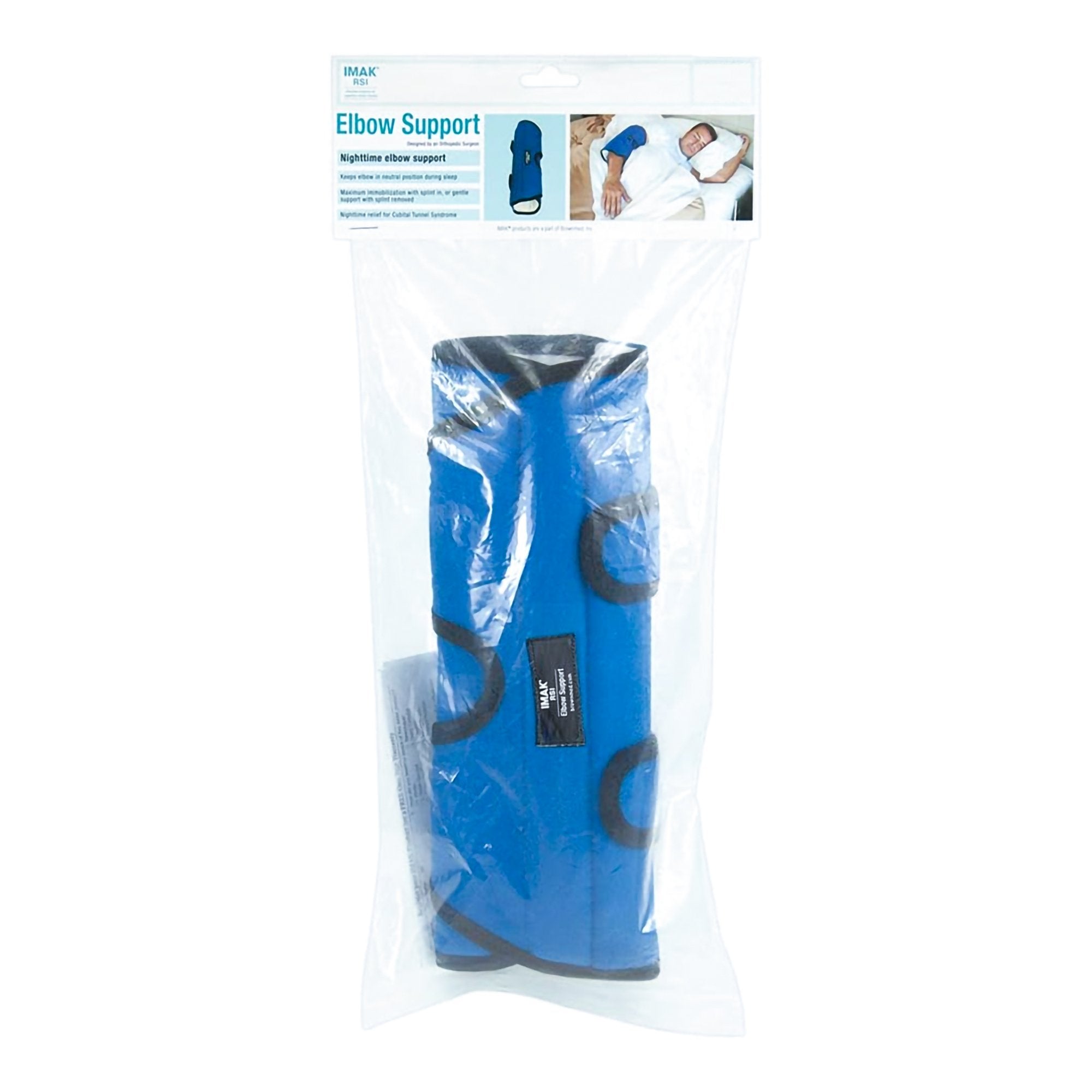 IMAK RSI Elbow Support, Extra Large-Elbow Support IMAK RSI X-Large Hook and Loop Strap Fastening Blue