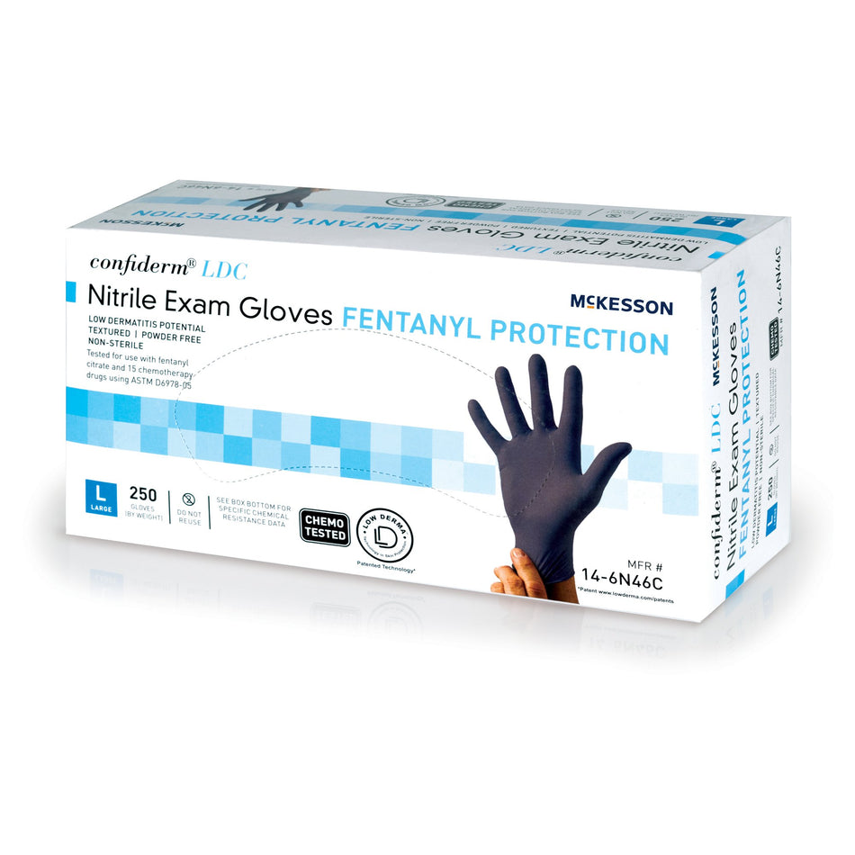 McKesson Confiderm® LDC Nitrile Exam Glove, Large, Blue - Gloves>Exam Gloves - McKesson Brand