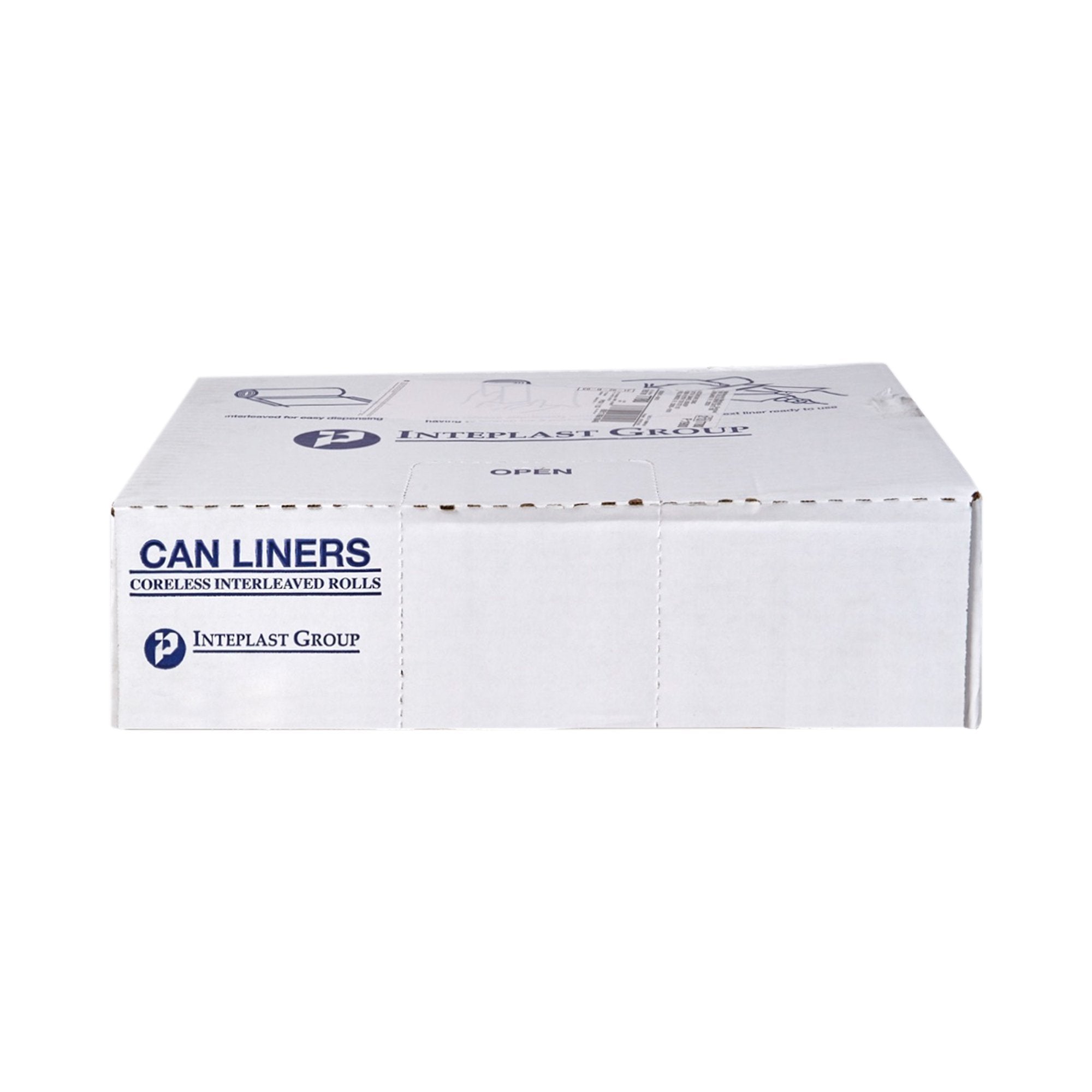 McKesson Medium Duty Clear Trash Bag, 45 gal, 12 Mic-Trash Bag McKesson 45 gal. Clear HDPE 12 Mic. 40 X 48 Inch Star Seal Bottom Coreless Roll