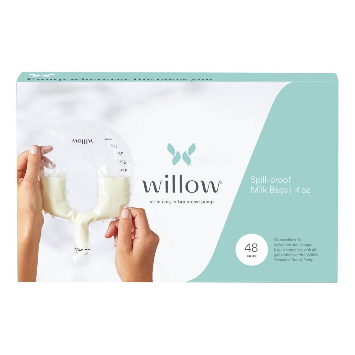 Willow 3.0 Breast Milk Storage Bag-Breast Milk Storage Bag Willow 3.0 4 oz. Plastic