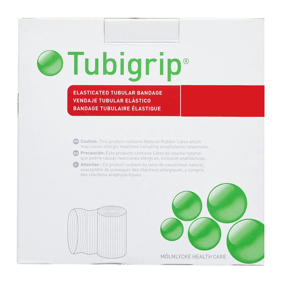 Tubigrip� Pull On Elastic Tubular Support Bandage, 10 Meter, Size F-Elastic Tubular Support Bandage Tubigrip� 4 Inch X 11 Yard Large Knee / Medium Thigh Pull On Natural NonSterile Size F Standard Compression