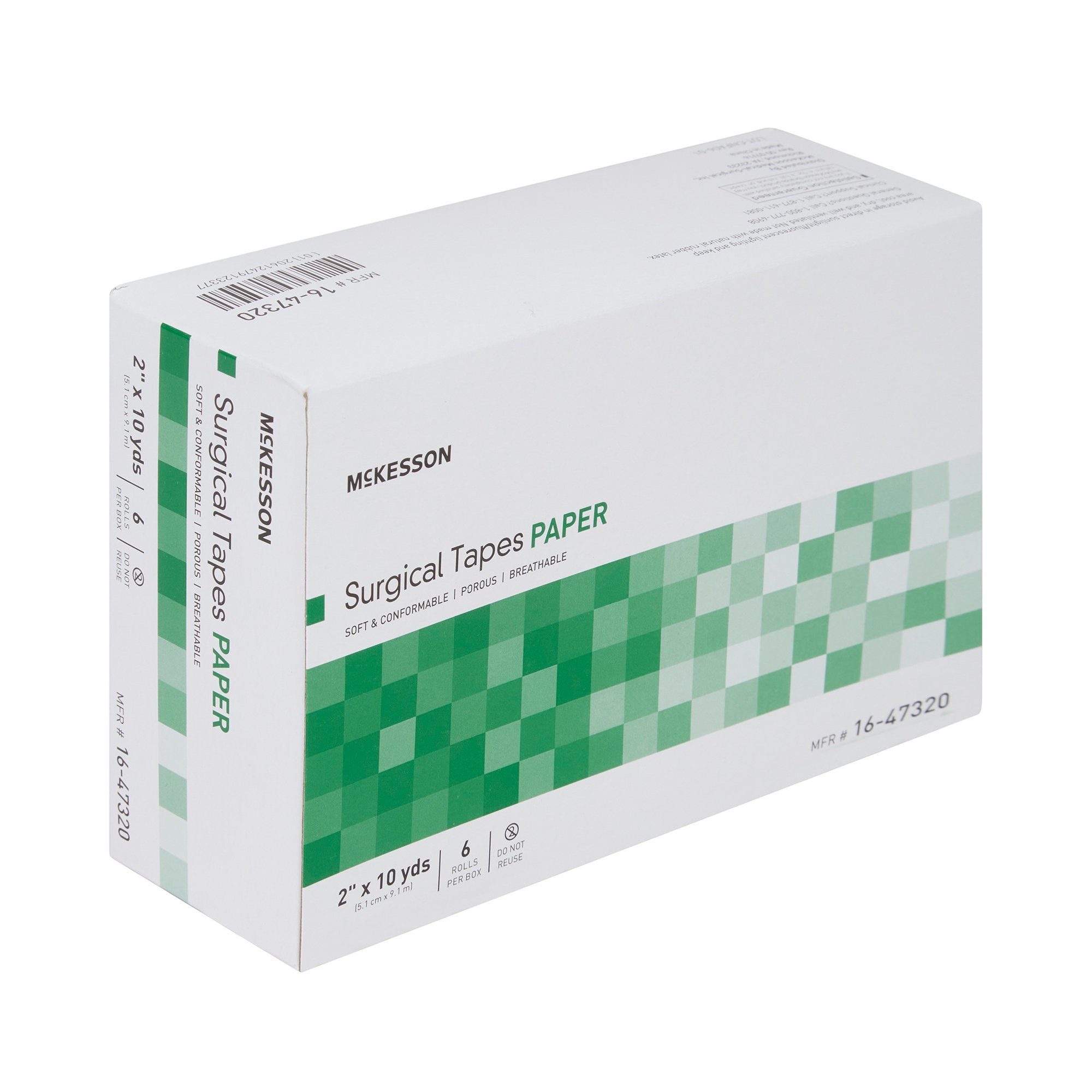 McKesson Paper Medical Tape, 2 Inch x 10 Yard, White-Medical Tape McKesson White 2 Inch X 10 Yard Paper NonSterile