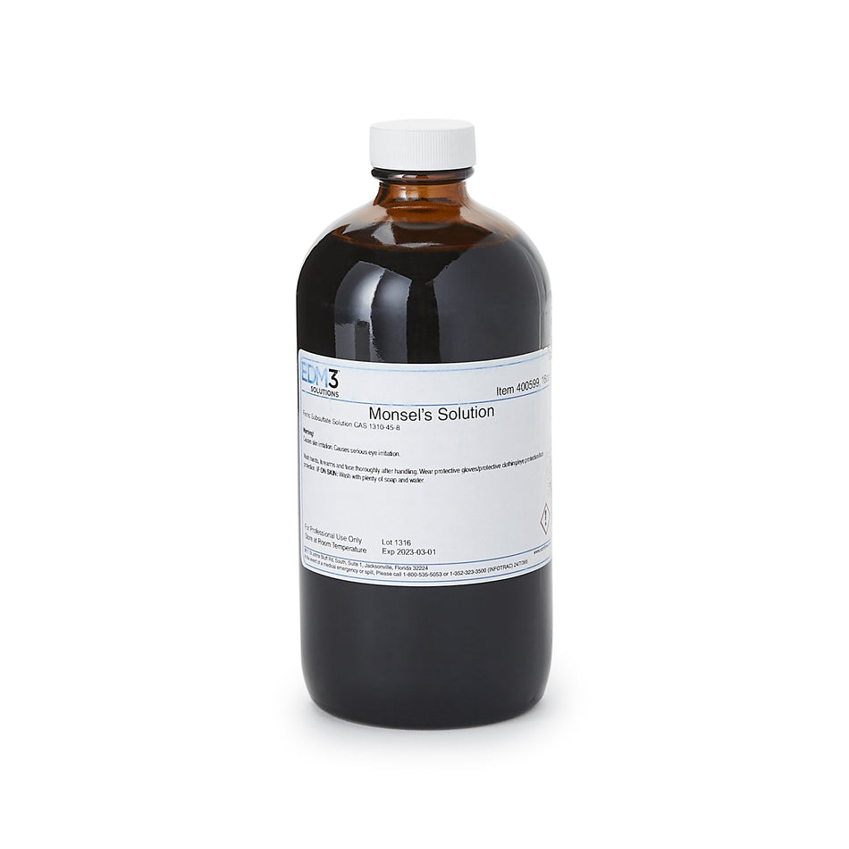 Healthlink Monsel's Solution-Monsel's Solution (Ferric Subsulfate) EDM3 16 oz.