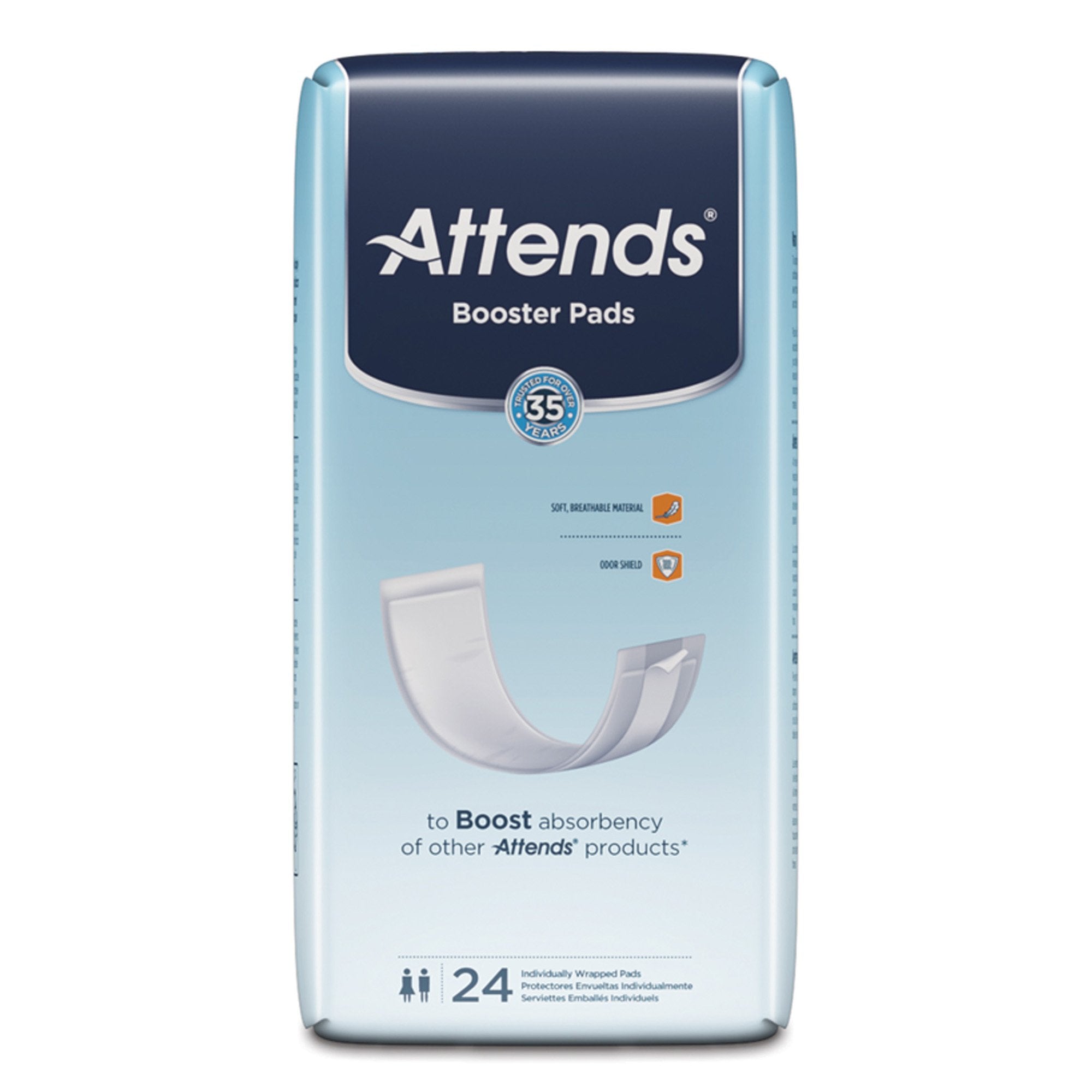 Attends® Booster Pad, 3.5 x 11 Inches - Incontinence>Incontinence Liners and Pads - Attends Healthcare Products