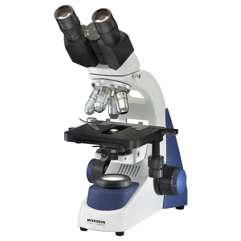 McKesson LUMEON Physician Microscope-"McKesson LUMEON Physician Microscope Binocular Head 4X, 10X, 40X and 100X (Oil) Objectives"