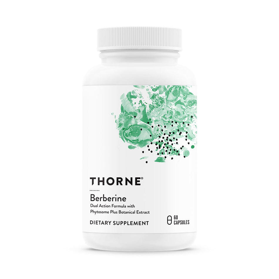 Thorne Berberine Dual Action Formula with Phytosome Plus Botanical Extract-Dietary Supplement THORNE Berberine Capsule 60 per Bottle