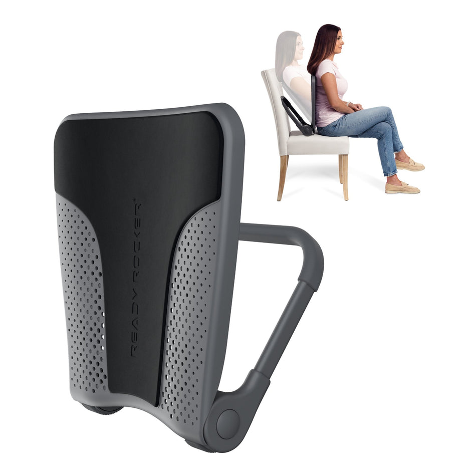 Ready Rocker Rocking Device, Gray-Lumbar Support Seat Rocking Device Ready Rocker 17 W X 18 L X 3-1/2 D Inch Aluminum / Foam