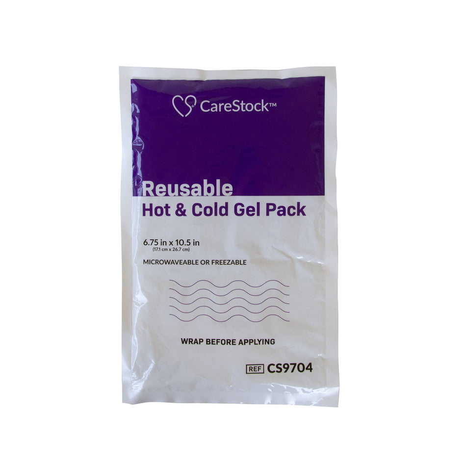 CareStock� Hot / Cold Pack, 6.75 x 10.5 Inch-Hot / Cold Pack CareStock General Purpose Large 6-3/4 X 10-1/2 Inch Plastic / Gel Reusable