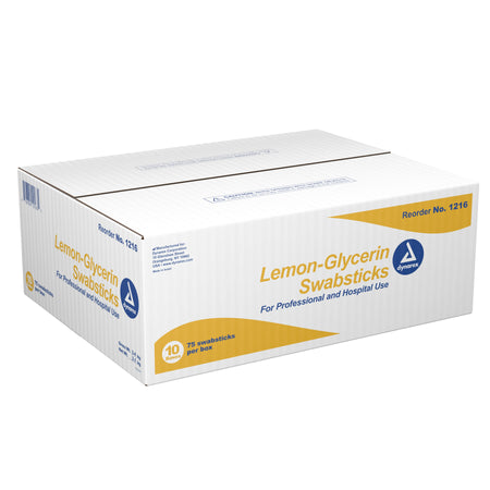 dynarex� Lemon-Glycerin Oral Swabsticks-Lemon Glycerin Swabstick Dynarex� Foam Tip 3 per Pack