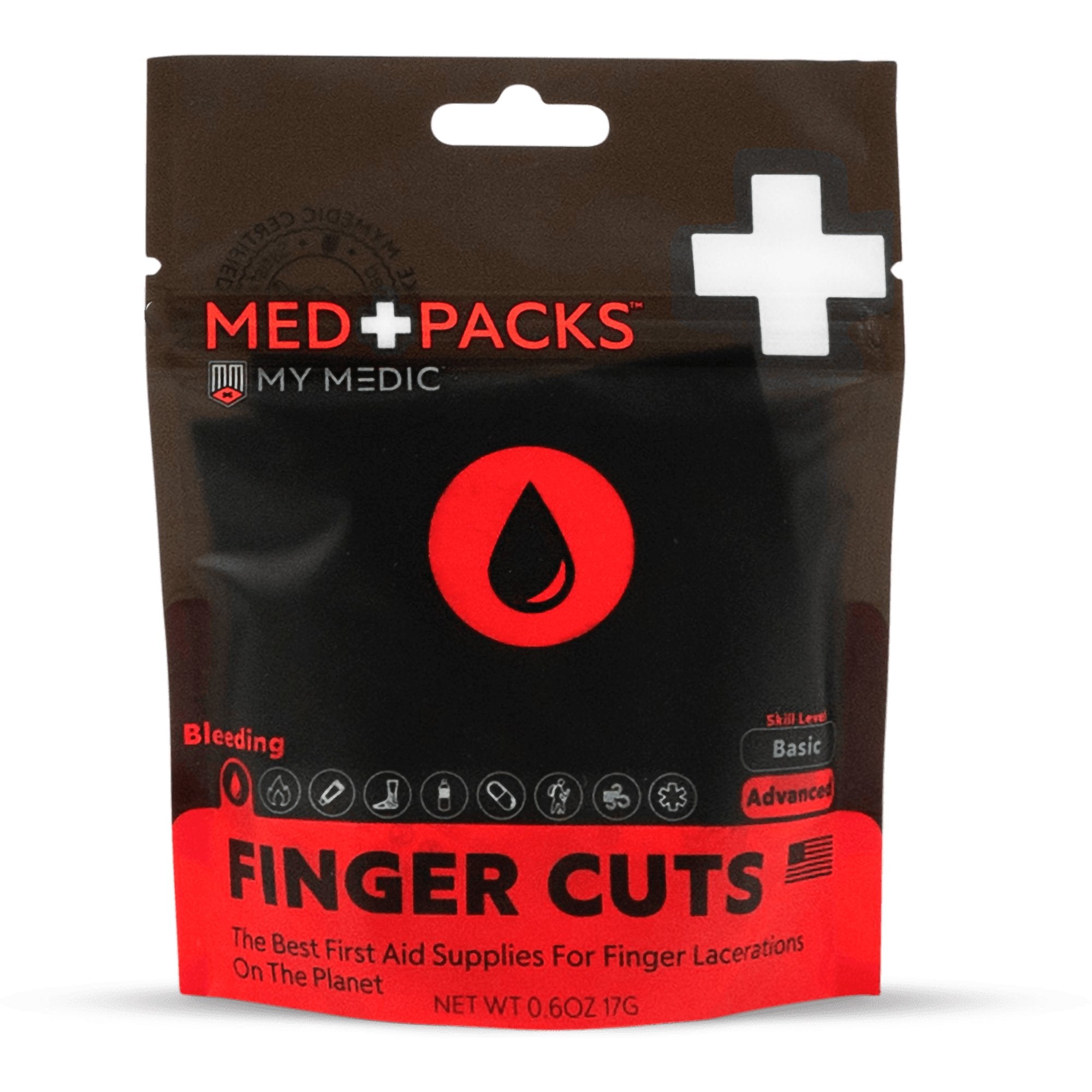 My Medic Med Packs First Aid Kit for Finger Cuts Emergency Supplies in Portable Pouch-First Aid Kit My Medic MED PACKS FInger Cut Pouch