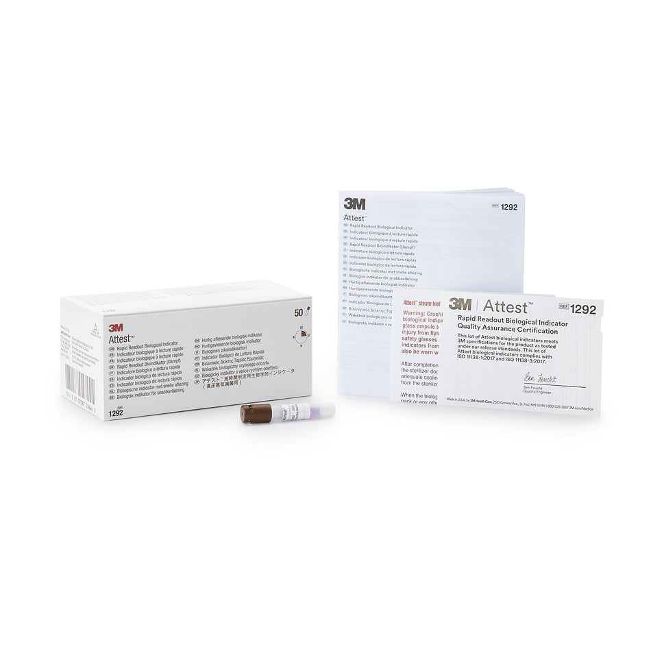 3M Attest Rapid Readout Sterilization Biological Indicator Vial-Attest Rapid Readout Sterilization Biological Indicator Vial Steam