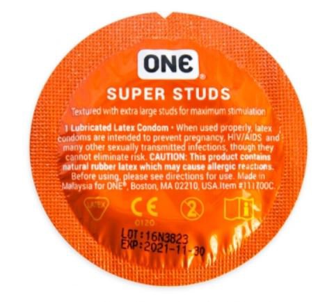 One Latex Condom-"Condom ONE X-Large 1,000 per Case"