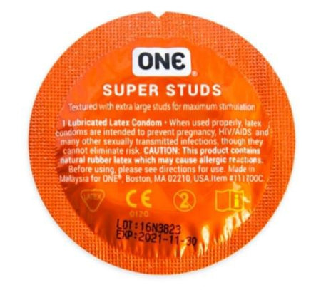 One Latex Condom-"Condom ONE X-Large 1,000 per Case"
