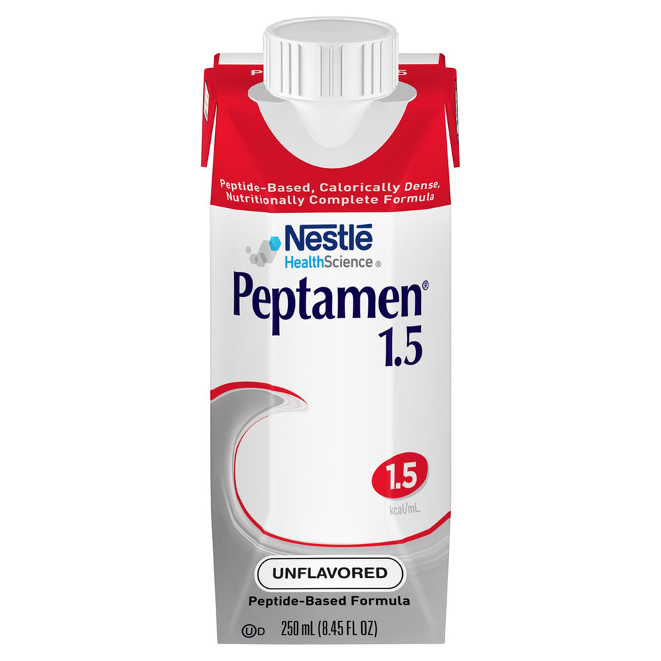 Peptamen� 1.5 Tube Feeding Formula, 8.45-ounce Carton-Oral Supplement Peptamen� 1.5 Unflavored Liquid 250 mL Carton
