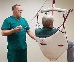 Ez Way Disposable Sling with Head Support, Large-Disposable Sling With Head Support Large 190 to 320 lbs. Weight Capacity