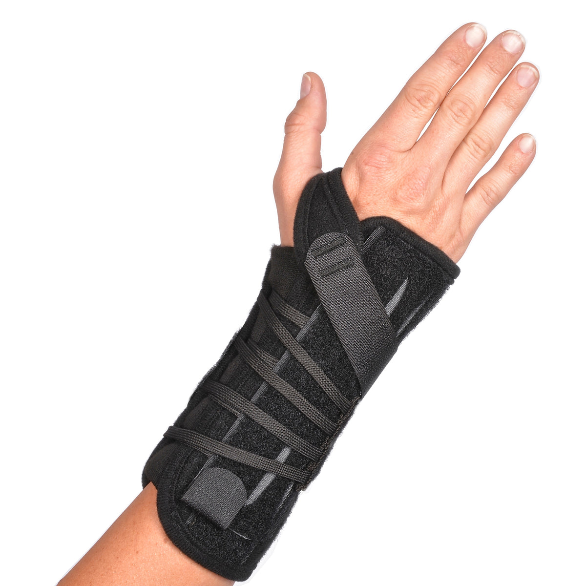 Titan Wrist Right Wrist Splint, One Size Fits Most-Wrist Brace Titan Wrist Aluminum / Nylon Right Hand Black Regular