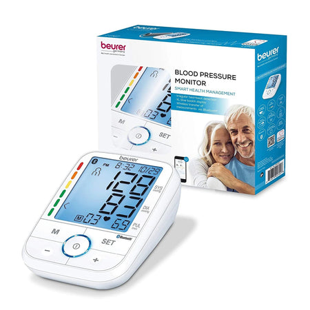 Beur Bluetooth Upper Arm Blood Pressure Monitor-Home Automatic Digital Blood Pressure Monitor Beurer Without Cuff Desk Model