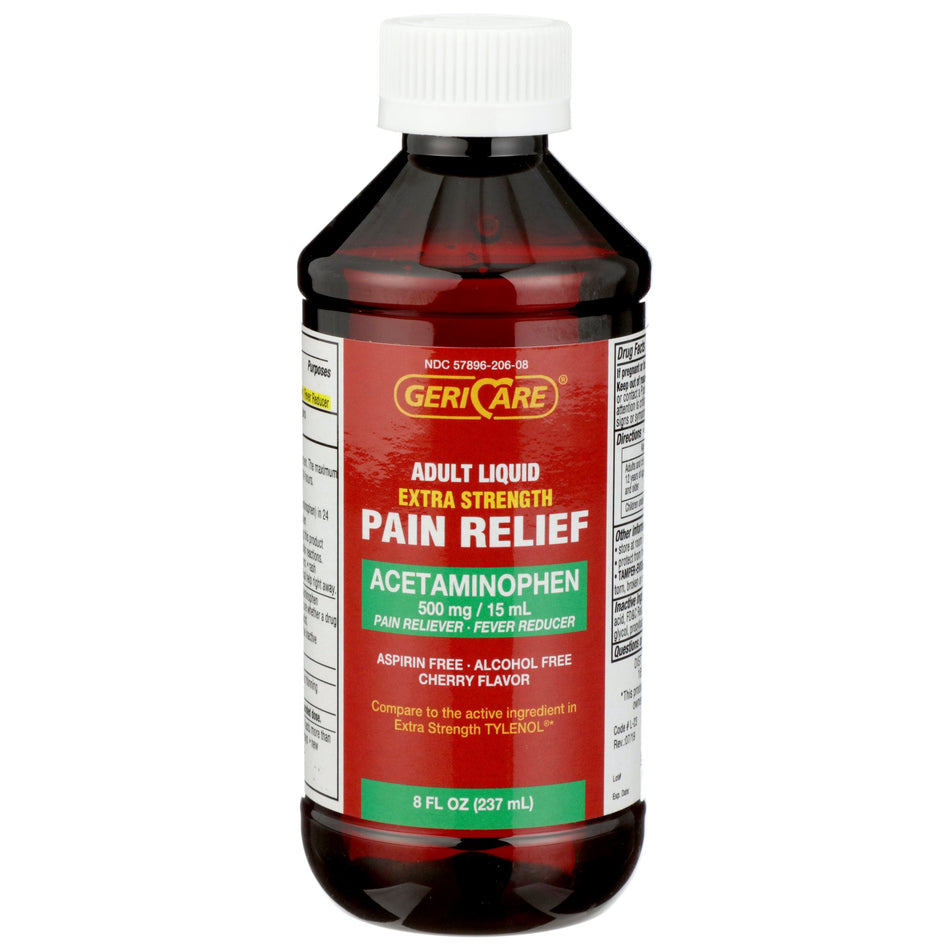 Geri-Care Acetaminophen Pain Relief, 8 fl. oz.-Pain Relief Geri-Care 500 mg / 15 mL Strength Acetaminophen Liquid 8 oz.