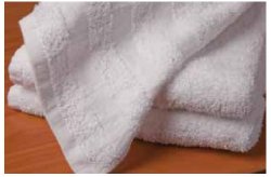 Merit™ Trio Cotton Washcloth, White, 12 x 12 Inch - Textiles>Washcloths - The Pillow Factory Division