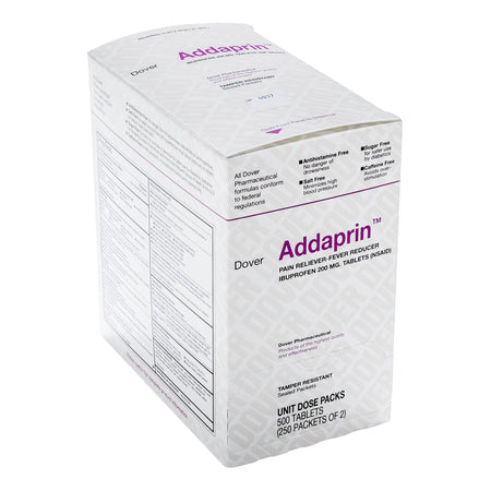 Addaprin Ibuprofen Pain Relief-Pain Relief Addaprin 200 mg Strength Ibuprofen Tablet 250 per Box
