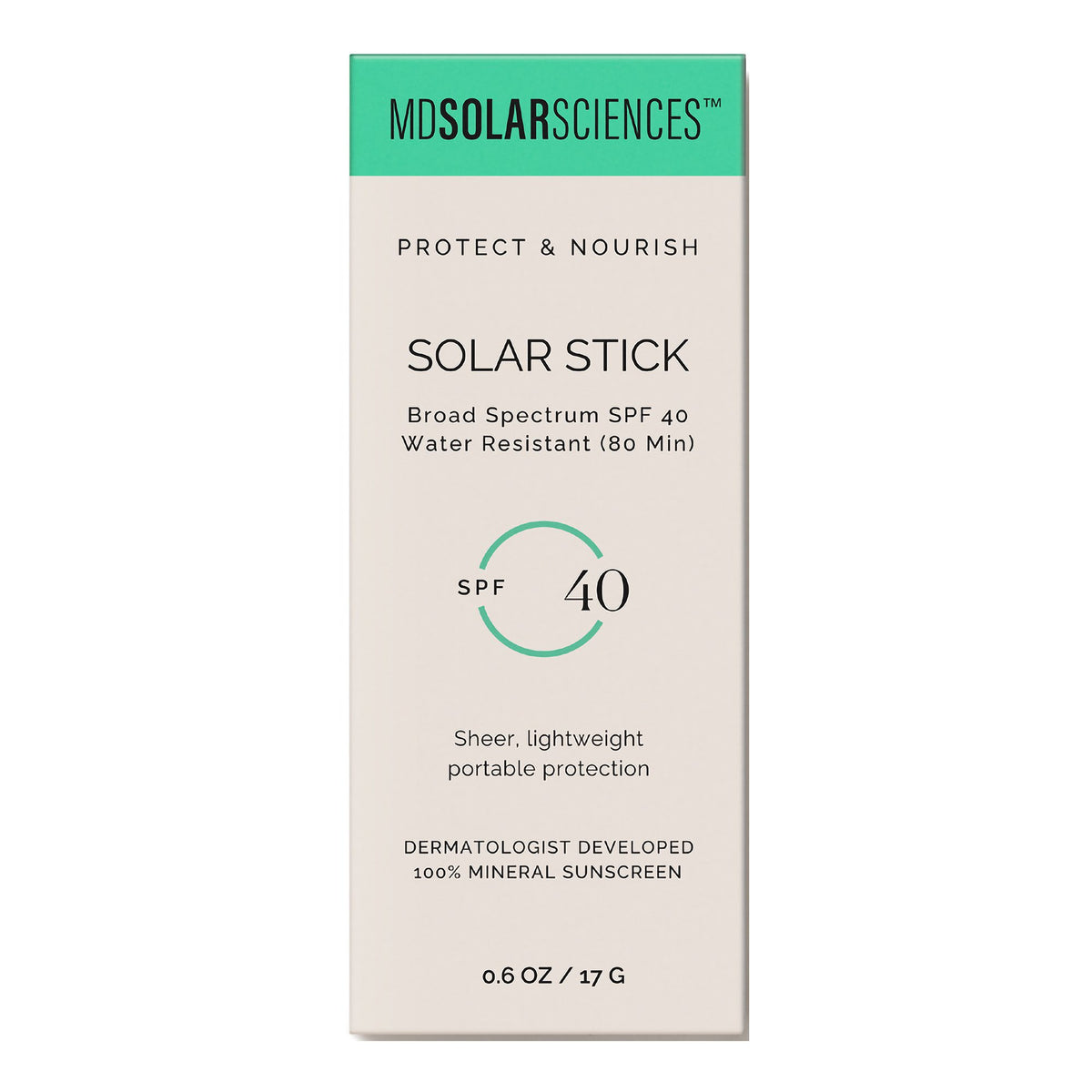 MDSolarSciences Solar Stick Sunscreen-Sunscreen MDSolarSciences Solar Stick SPF 40 Stick 0.6 oz. Tube