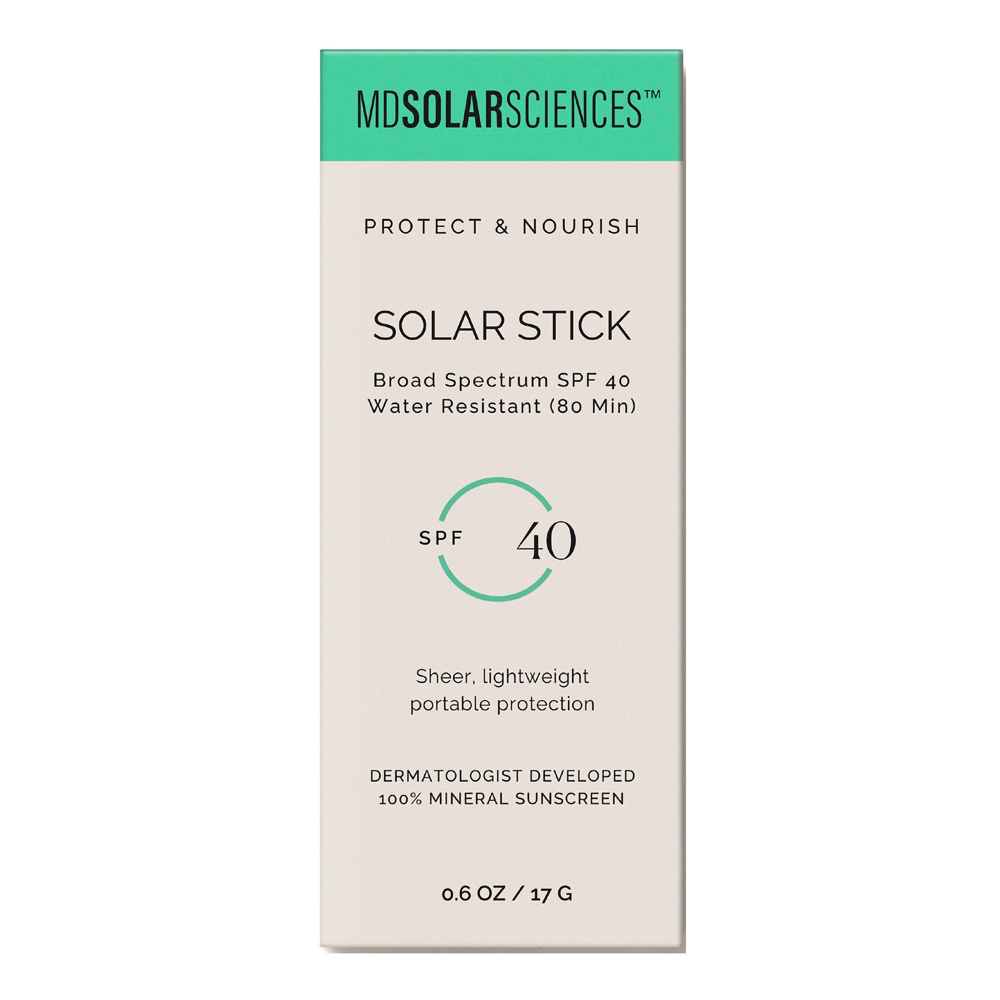MDSolarSciences Solar Stick Sunscreen-Sunscreen MDSolarSciences Solar Stick SPF 40 Stick 0.6 oz. Tube