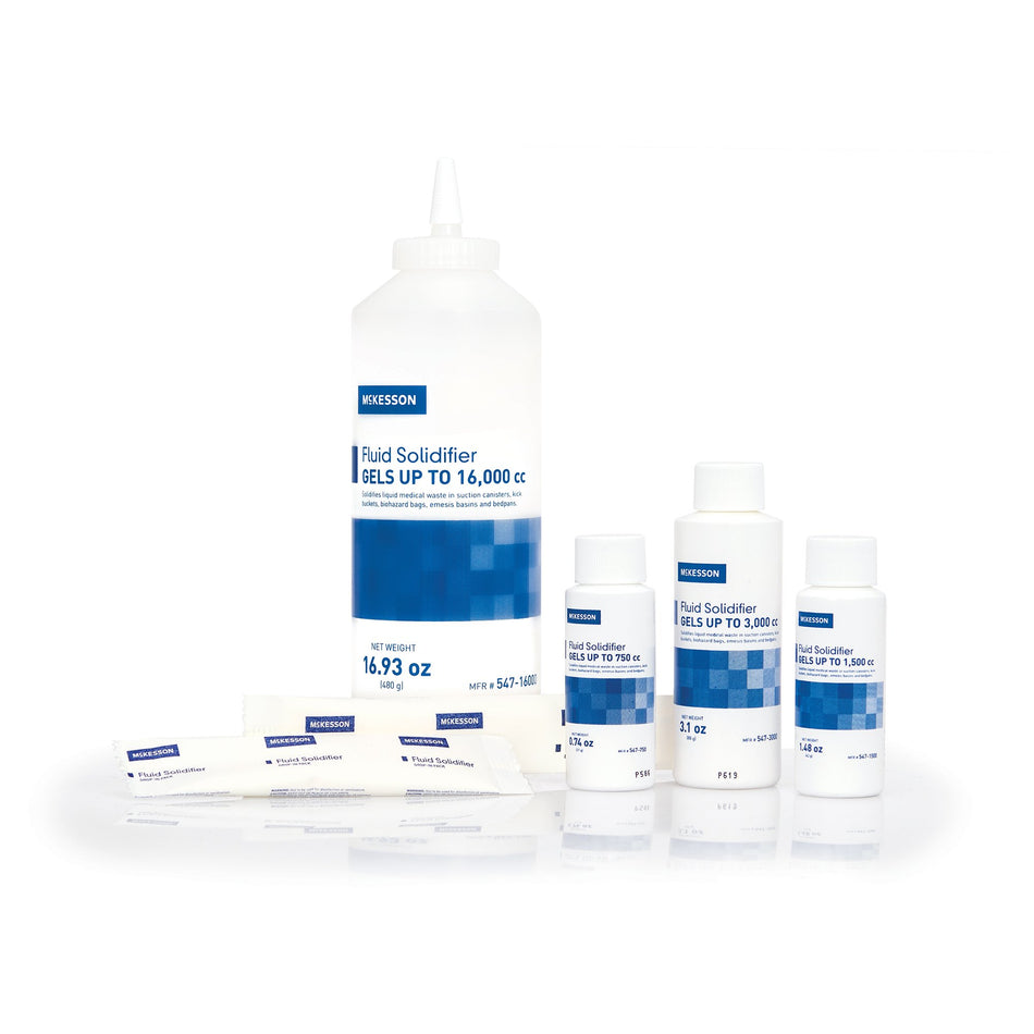 McKesson Fluid Solidifier Gels up to 2.5 ounces, 21-gram Bags - Housekeeping>Fluid Management>Solidifiers - McKesson Brand