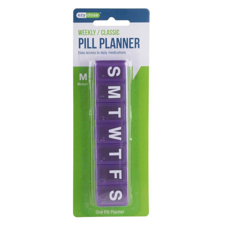 Apothecary Products Weekly Pill Planner-Pill Organizer Ezy Dose Medium 7 Day 1 Dose