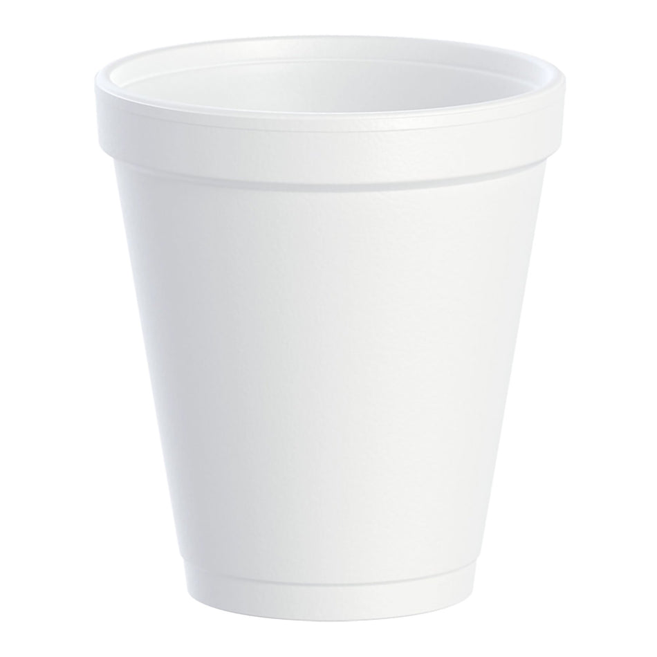Dart White Styrofoam Drinking Cup, 8-ounce capacity-Insulated Drinking Cup Dart 8 oz. White Styrofoam Disposable