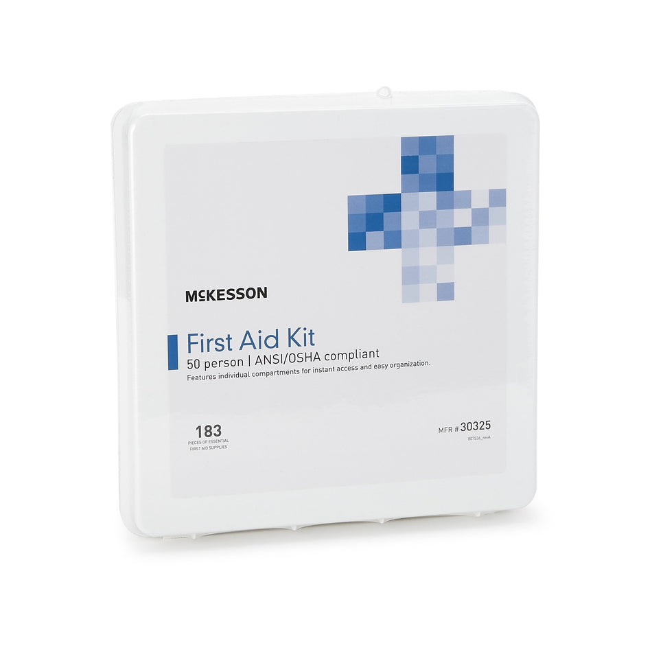 McKesson 50-Person First Aid Kit-First Aid Kit McKesson 50 Person Plastic Case