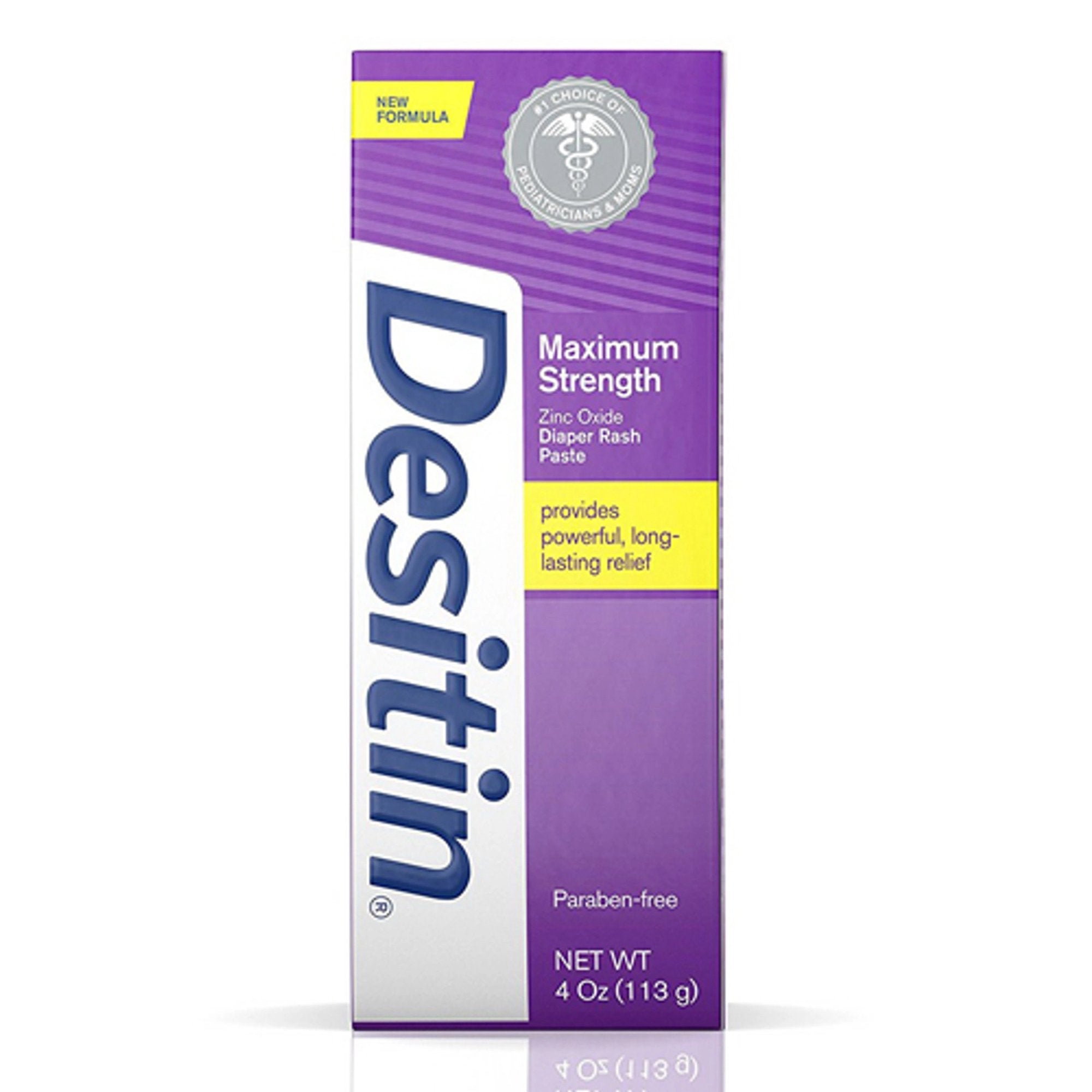 Destin Maximum Strength Original Paste, 4oz.-Diaper Rash Treatment Desitin Maximum Strength 4 oz. Tube Scented Paste