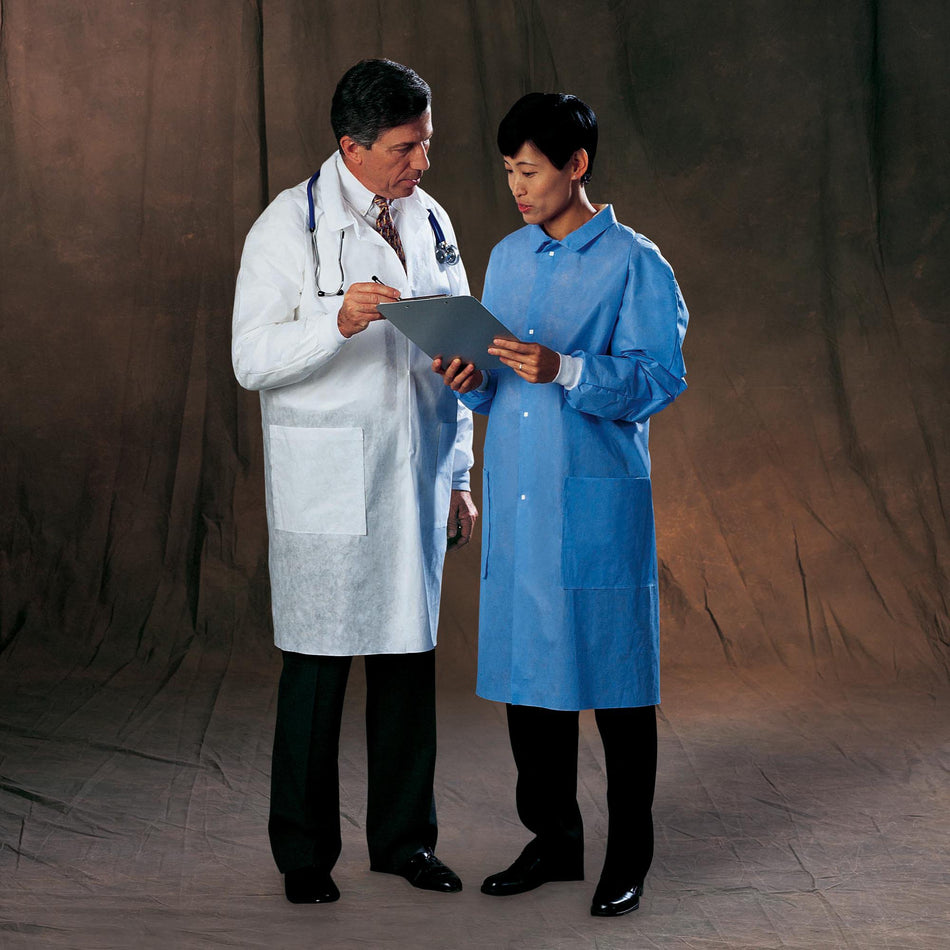 Basic® Plus Lab Coat - Apparel>Coats and Jackets - O&M Halyard Inc
