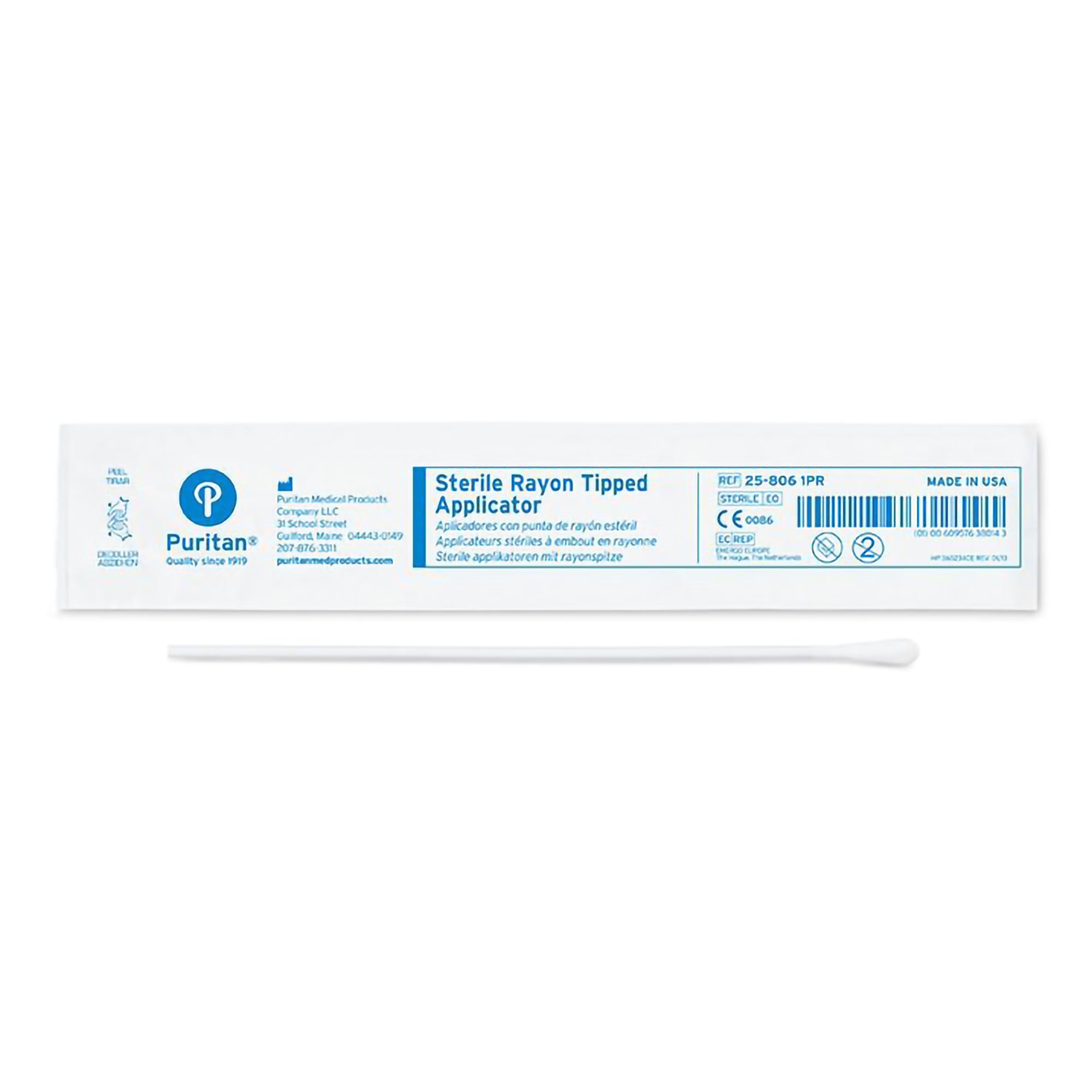 Puritan Swabstick with Transport Tube, 6-Inch Length-Puritan Specimen Collection Swab 6 Inch Length Sterile