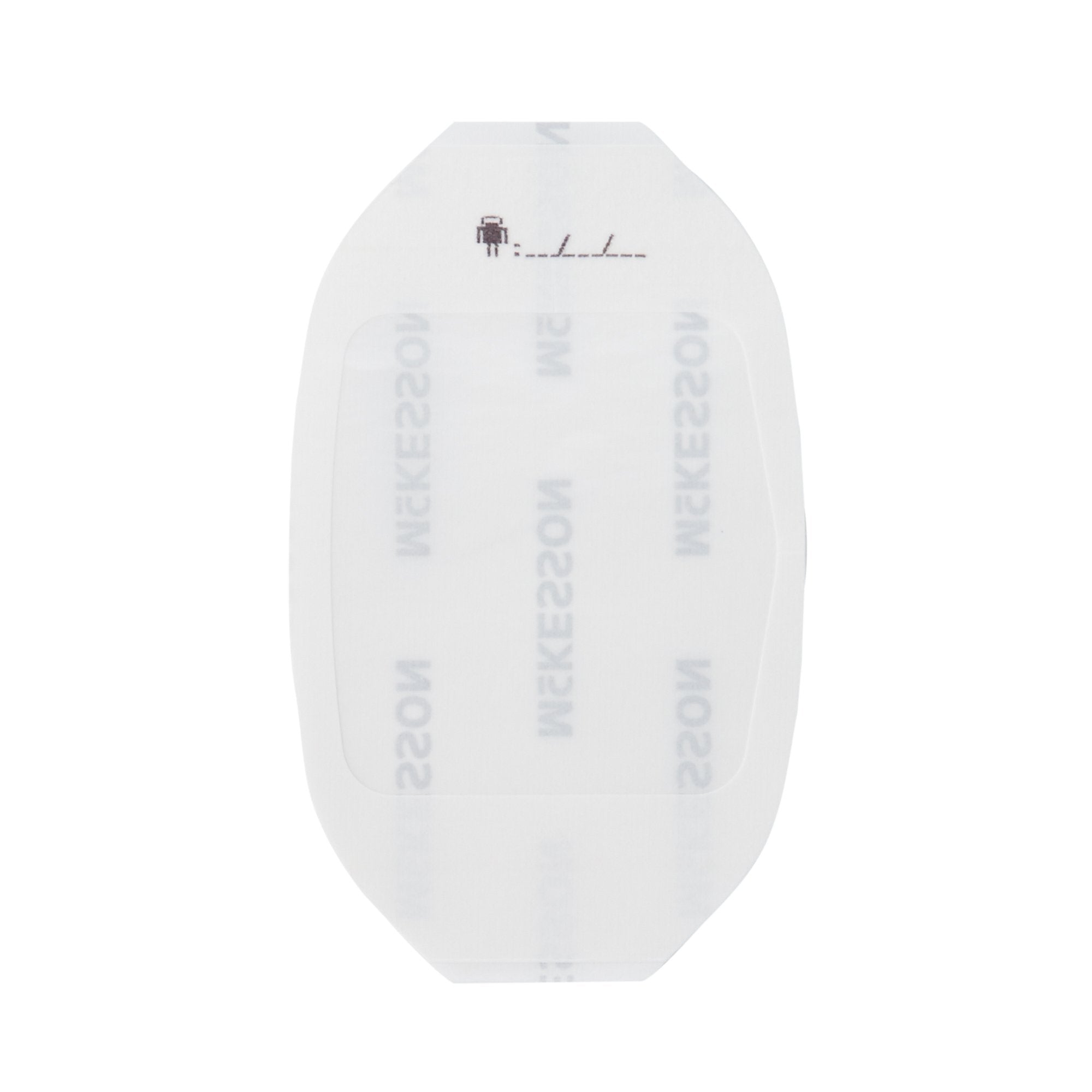 McKesson Octagonal Sterile Dressing with Frame-Style Delivery, 2-3/8 x 2-3/4 Inch, Transparent-Transparent Film Dressing McKesson 2-3/8 X 2-3/4 Inch Frame Style Delivery Octagon Sterile