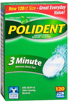 Polident Denture Cleaner-Denture Cleaner Polident Mint Flavor
