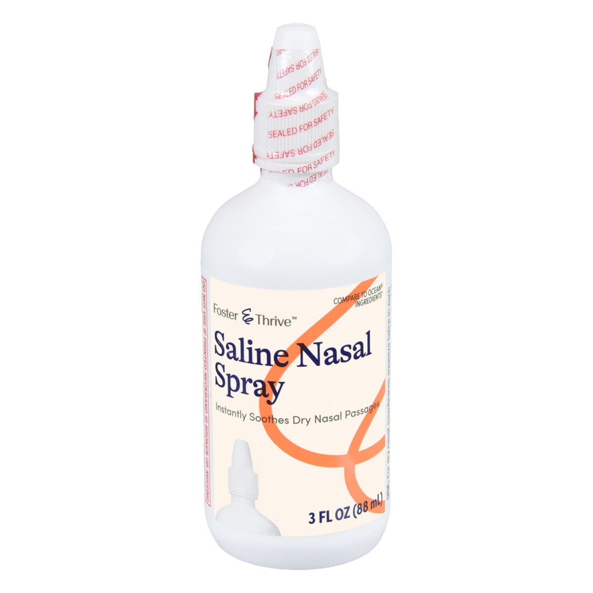 Foster & Thrive Saline Nasal Spray-Saline Nasal Spray Foster & Thrive 0.65% Strength Nasal Spray 3 oz.
