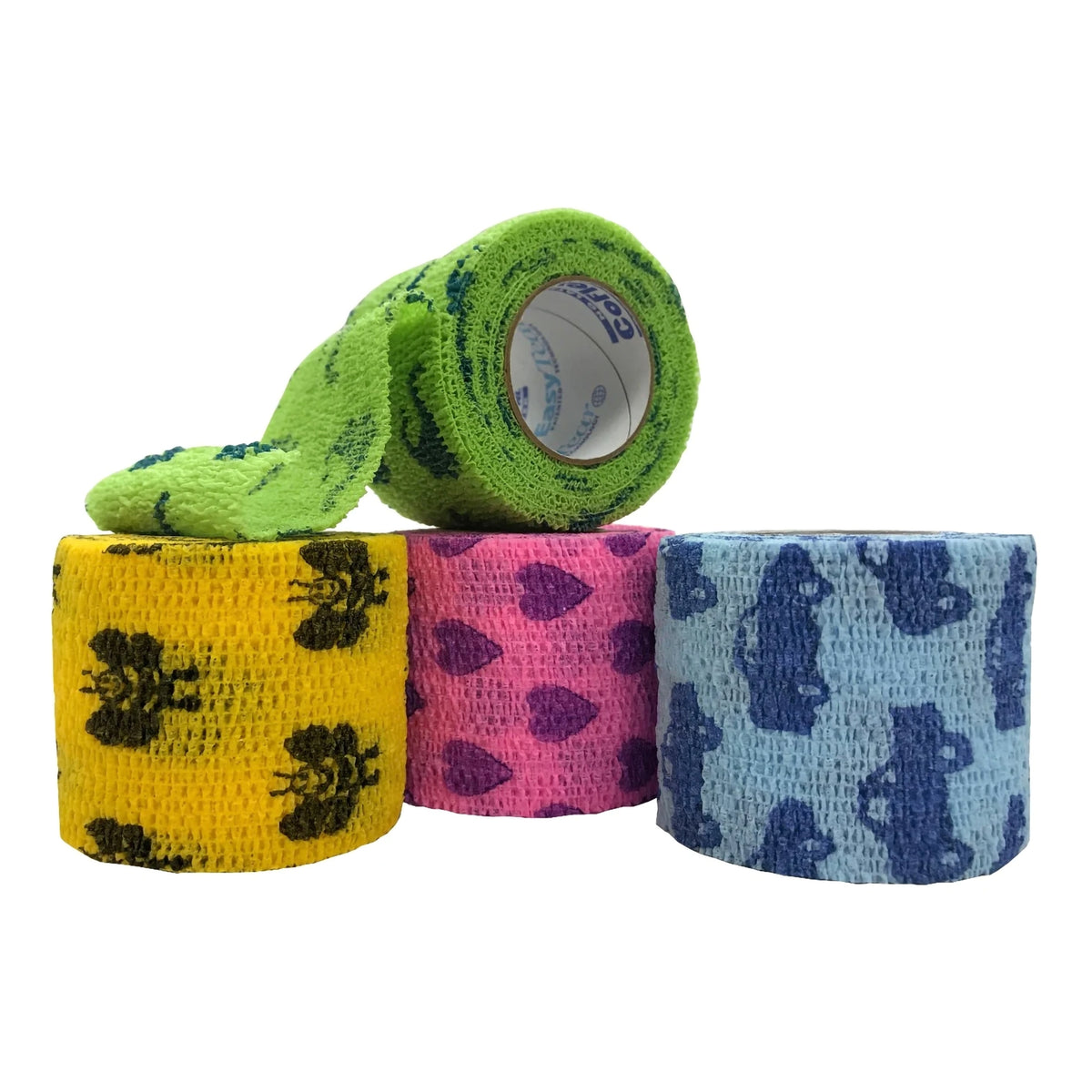 CoFlex Self-adherent Closure Cohesive Bandage, 2 Inch x 5 Yard-Cohesive Bandage CoFlex 2 Inch X 5 Yard Self-Adherent Closure Kid Design (Assorted Print) NonSterile 14 lbs. Tensile Strength