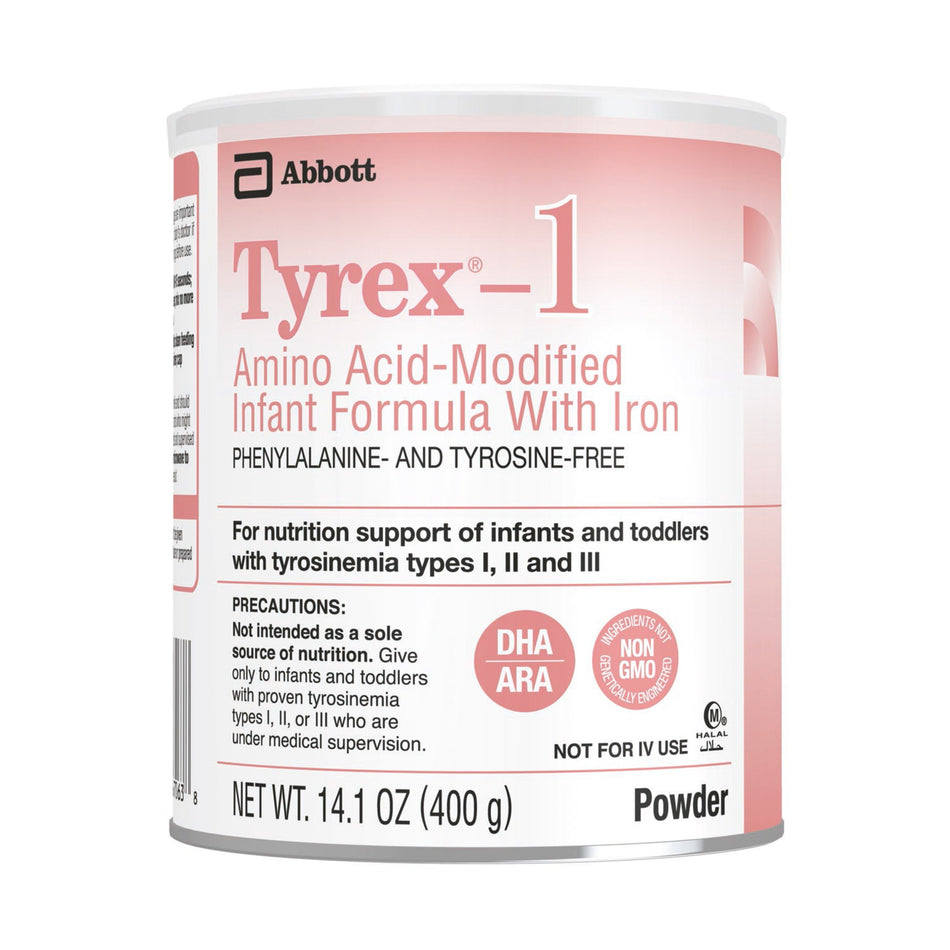 Tyrex-1 Amino AcidModified Infant Formula with Iron-"Infant Formula Tyrex-1 Unflavored 14.1 oz. Can Powder Iron Tyrosinemia Types I, II or III (TYR)"