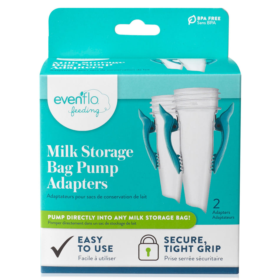 Evenflo� Advanced Breast Milk Storage Bag Adapters-Breast Milk Storage Bag Adapter Evenflo Advanced For Evenflo Advanced Breast Pumps and Most Other Standard Neck Breast Pump Brands