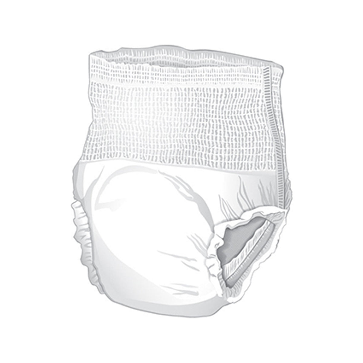 McKesson Extended Wear Maximum Absorbency Underwear, Medium-Unisex Adult Absorbent Underwear McKesson Pull On with Tear Away Seams Medium Disposable Heavy Absorbency